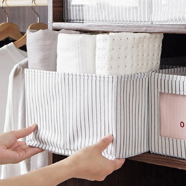 Caja De Almacenamiento De Tela Con Transparencia