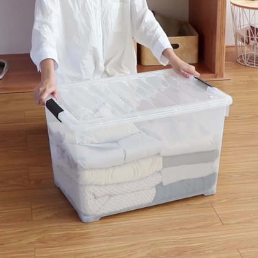 Baul Caja Organizadora Plástico C/ruedas 70 Lts